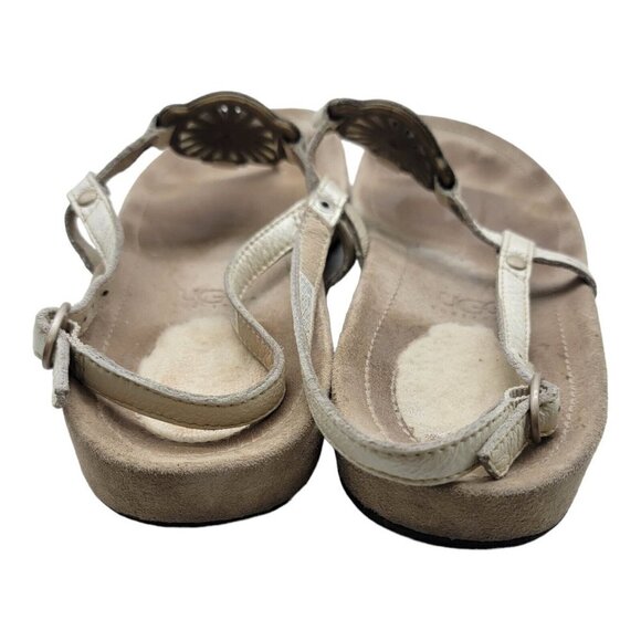 UGG Shoes Womens Size 10 Australia 1765 Slingback Thong leather sandals - Picture 6 of 12